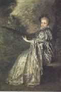 Jean-Antoine Watteau La Finette(The Delicate Musician) (mk05) painting
